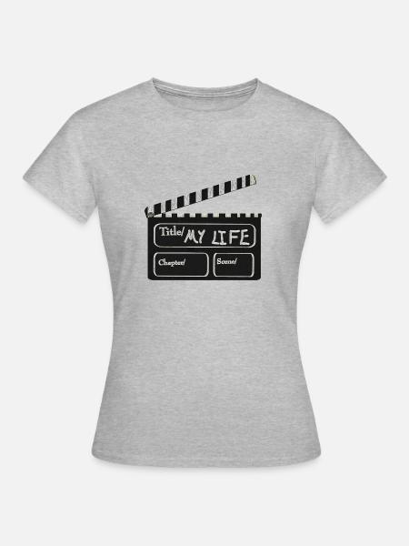 MEINE SZENE - Frauen T-Shirt - Grau meliert
