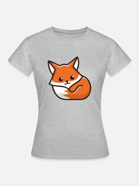 Renard - T-shirt Femme - gris chiné