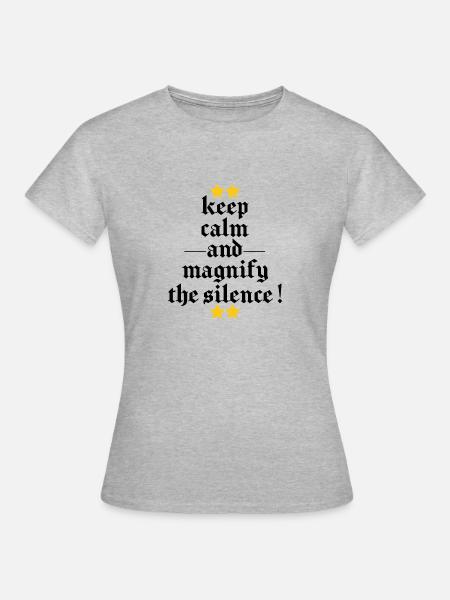 die Ruhe bewahren - Frauen T-Shirt - Grau meliert