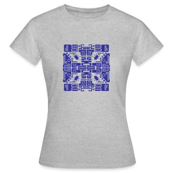 computer bug progamming - Frauen T-Shirt - Grau meliert - Vorne - AI Model Female 172 dark (172cm)