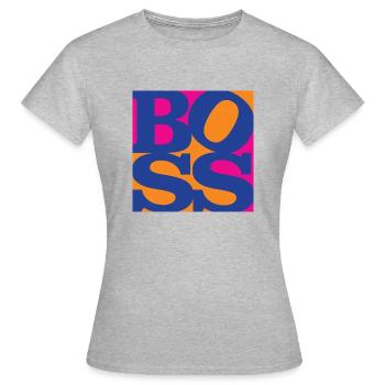Boss WordPlay original art 6 - Women's T-Shirt - heather grey - Front - AI Model Female 172 dark (172cm)
