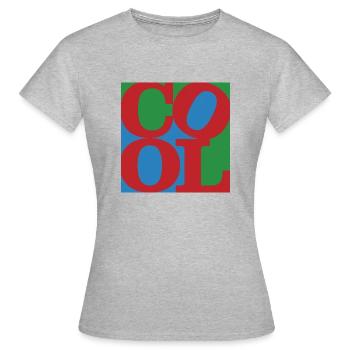 Cool WordPlay original art 6 - Women's T-Shirt - heather grey - Front - AI Model Female 172 dark (172cm)