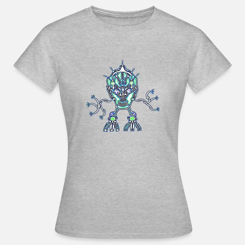 Everything is Under Control - Turquoise - Women's T-Shirt - heather grey