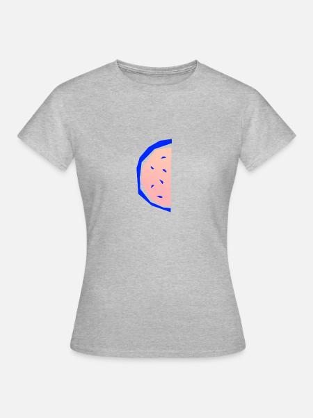 Sommer Melone - Frauen T-Shirt - Grau meliert