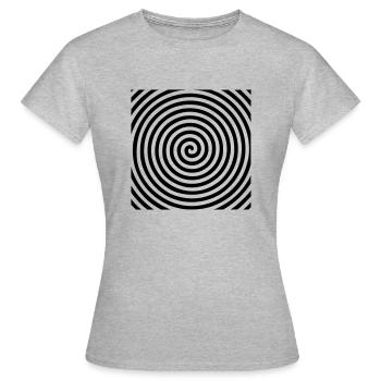 hypnose - Frauen T-Shirt - Grau meliert - Vorne - AI Model Female 172 dark (172cm)