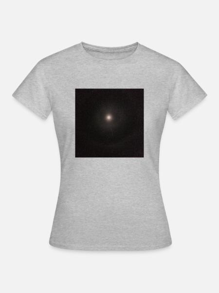 Mond mit Ring - Frauen T-Shirt - Grau meliert