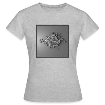 Métal liquide - T-shirt Femme - gris chiné - Devant - AI Model Female 172 dark (172cm)