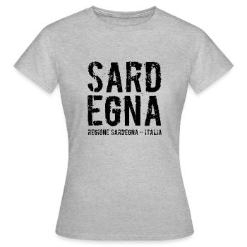 Île de Sardaigne, Italie, Mer Méditerranée - T-shirt Femme - gris chiné - Devant - AI Model Female 172 dark (172cm)