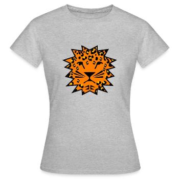 leopard - Women's T-Shirt - heather grey - Front - AI Model Female 172 dark (172cm)