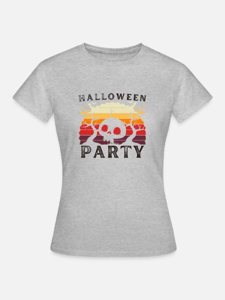 Halloween-Party - Frauen T-Shirt - Grau meliert