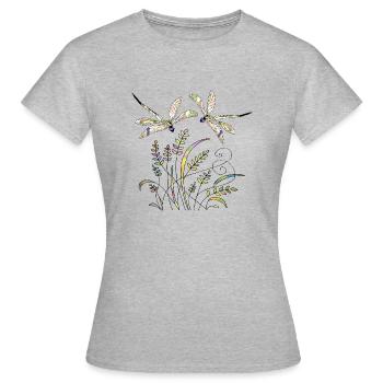 Important - T-shirt Femme - gris chiné - Devant - AI Model Female 172 dark (172cm)