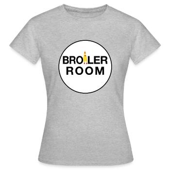 BROILERROOM Design 4 with Chicken - Frauen T-Shirt - Grau meliert - Vorne - AI Model Female 172 dark (172cm)