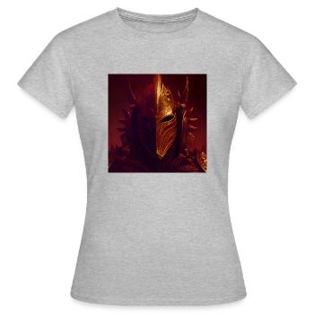 Armored Knight - Frauen T-Shirt - Grau meliert - Vorne - AI Model Female 172 dark (172cm)