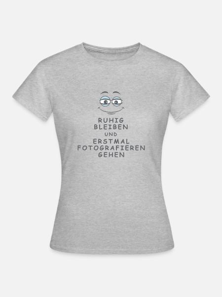 Fotografieren gehen - Frauen T-Shirt - Grau meliert