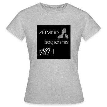Design Vino - Frauen T-Shirt - Grau meliert - Vorne - AI Model Female 172 dark (172cm)