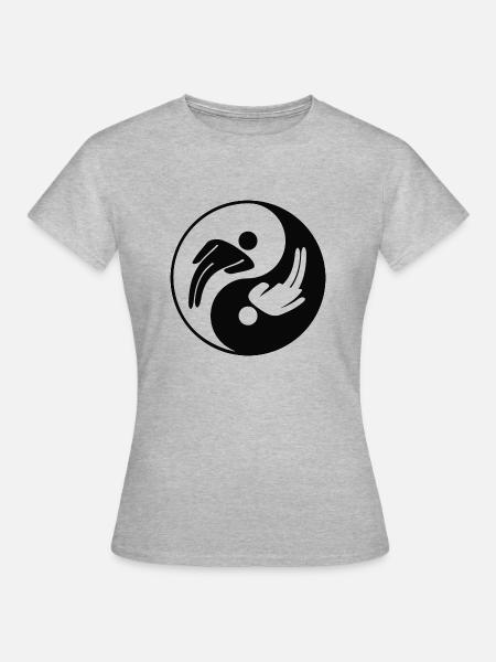 WC - Frauen T-Shirt - Grau meliert