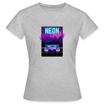 Neon Lifestyle - Frauen T-Shirt - Grau meliert - Vorne - AI Model Female 172 dark (172cm)
