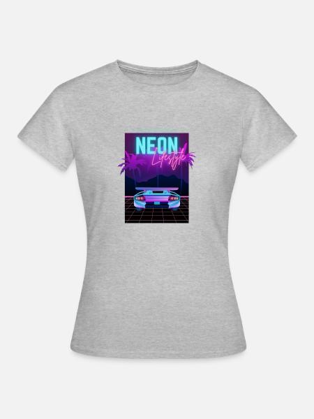 Neon Lifestyle - Frauen T-Shirt - Grau meliert