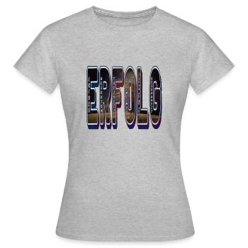 Erfolg - Definition Affirmation für deinen Erfolg - Frauen T-Shirt - Grau meliert - Vorne - AI Model Female 172 dark (172cm)