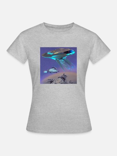 Cosmic Creativity 1 - Frauen T-Shirt - Grau meliert