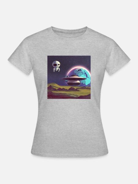 Cosmic Creativity 6 - Frauen T-Shirt - Grau meliert