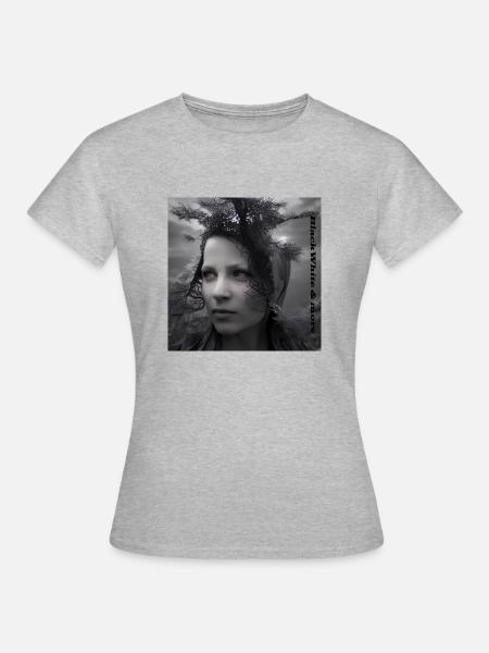BlackWhite & more - Frauen T-Shirt - Grau meliert
