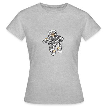 Astronaut in space - Women's T-Shirt - heather grey - Front - AI Model Female 172 dark (172cm)
