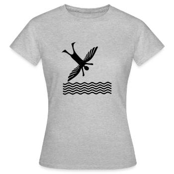 Icarus - Women's T-Shirt - heather grey - Front - AI Model Female 172 dark (172cm)