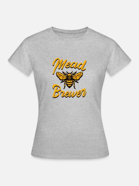 Met-Brauer - Frauen T-Shirt - Grau meliert