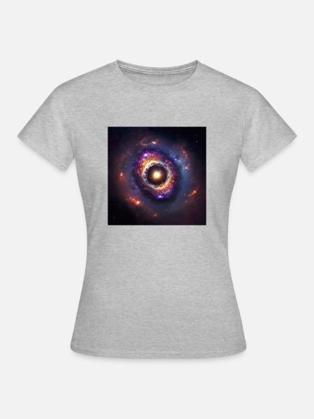 Kosmisches Universum n°7 - Frauen T-Shirt - Grau meliert