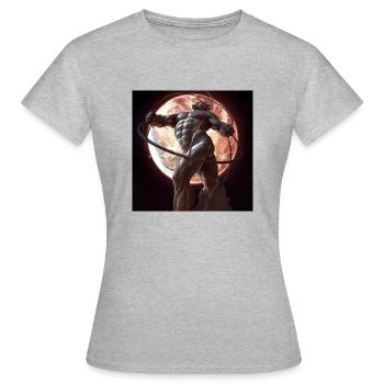 Le Fils de Titan - Mythologie grecque - T-shirt Femme - gris chiné - Devant - AI Model Female 172 dark (172cm)