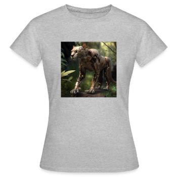 Panter 2 - T-shirt Femme - gris chiné - Devant - AI Model Female 172 dark (172cm)