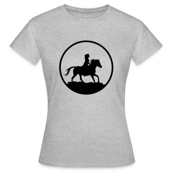 rider - Women's T-Shirt - heather grey - Front - AI Model Female 172 dark (172cm)