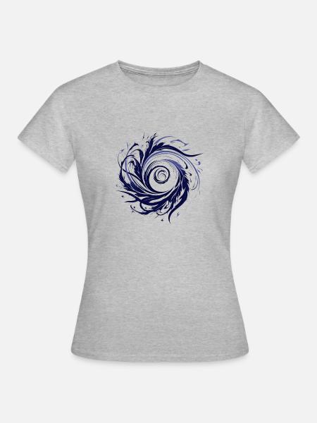 Spirit of Wind - Frauen T-Shirt - Grau meliert