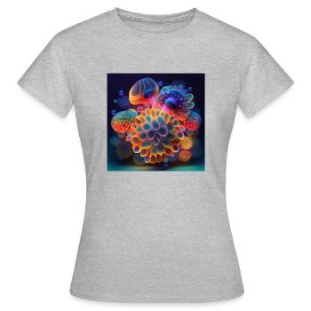 Amazing yellyfish - Women's T-Shirt - heather grey - Front - AI Model Female 172 dark (172cm)