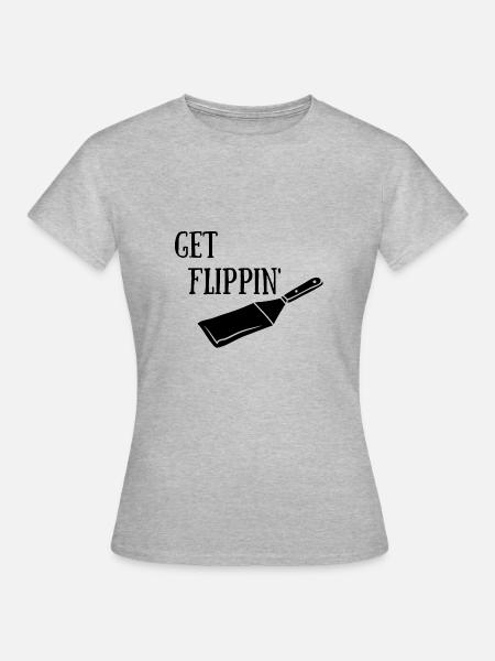 Get Flippin' - Frauen T-Shirt - Grau meliert