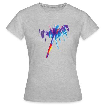 Creative Brushstroke - Women's T-Shirt - heather grey - Front - AI Model Female 172 dark (172cm)