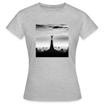 Gothic Angel - Hommage WGT - T-shirt Femme - gris chiné - Devant - AI Model Female 172 dark (172cm)