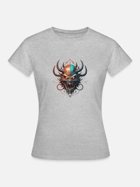 Diablo - Frauen T-Shirt - Grau meliert