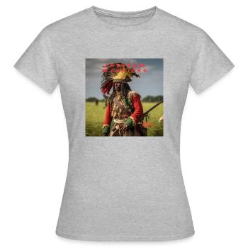 Freedom Warriors - T-shirt Femme - gris chiné - Devant - AI Model Female 172 dark (172cm)