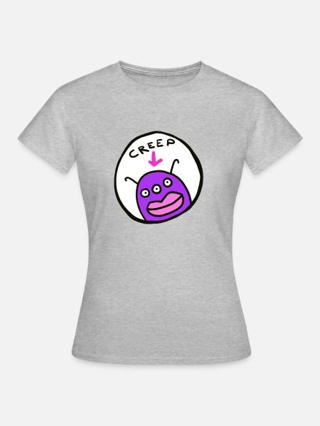 Creep - Frauen T-Shirt - Grau meliert