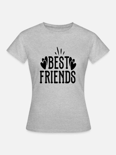 Best Friends - Frauen T-Shirt - Grau meliert