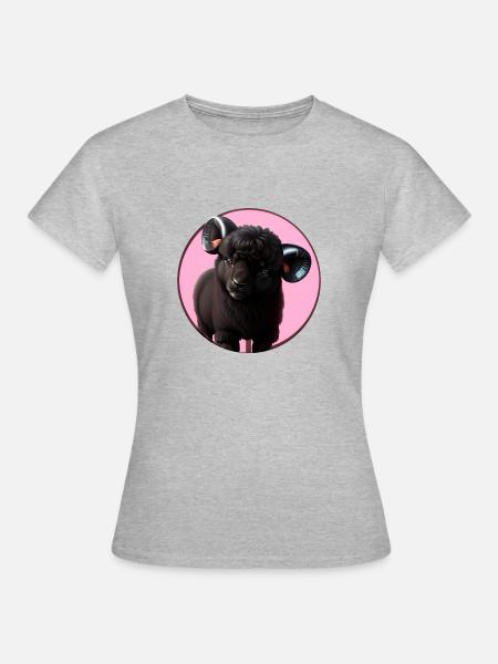 Schwarzes Schaf - Frauen T-Shirt - Grau meliert