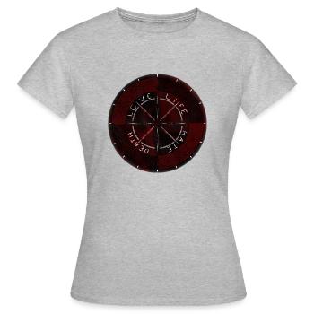 Directions de vie - T-shirt Femme - gris chiné - Devant - AI Model Female 172 dark (172cm)