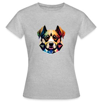 Propriétaire de chien Chien Propriétaire de chien Propriétaire de chien Berger allemand - T-shirt Femme - gris chiné - Devant - AI Model Female 172 dark (172cm)