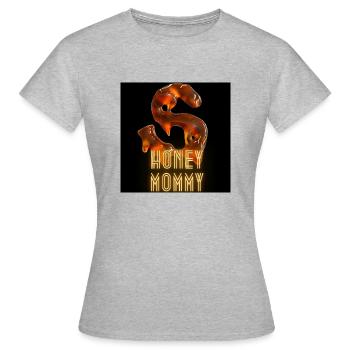 Honey Mommy - Frauen T-Shirt - Grau meliert - Vorne - AI Model Female 172 dark (172cm)