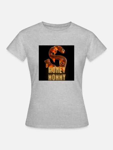 Honey Mommy - Frauen T-Shirt - Grau meliert