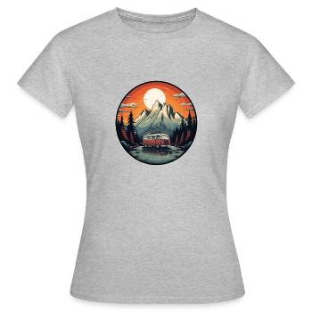 Vanlife - Women's T-Shirt - heather grey - Front - AI Model Female 172 dark (172cm)