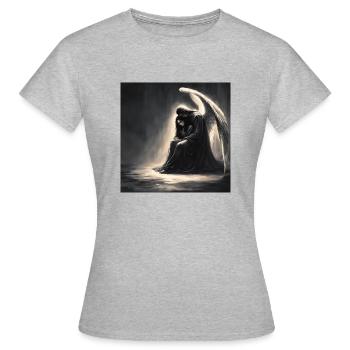 Spiritualité - T-shirt Femme - gris chiné - Devant - AI Model Female 172 dark (172cm)