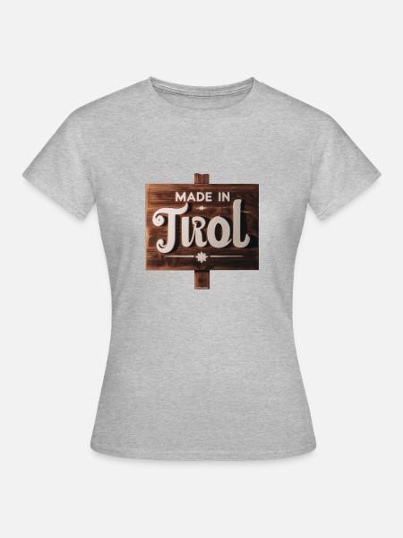 Made in Tirol - Frauen T-Shirt - Grau meliert